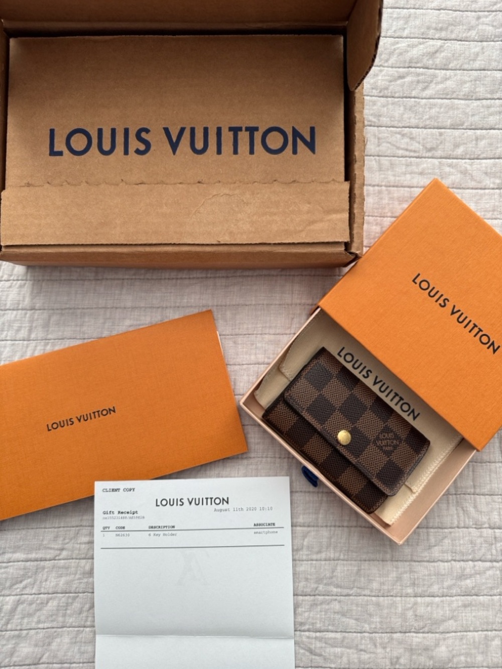 Louis Vuitton 6 Key Holder Damier Ebene Discontinued